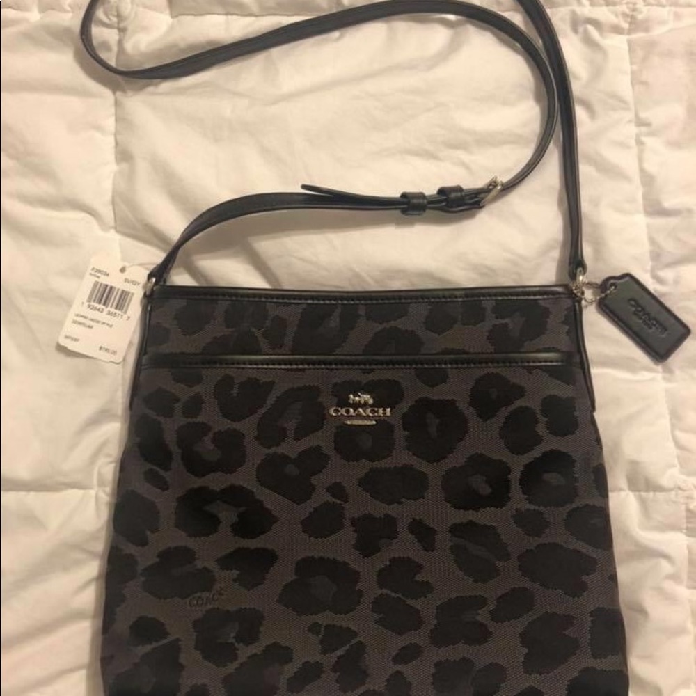 Brand new leopard Coach crossbody